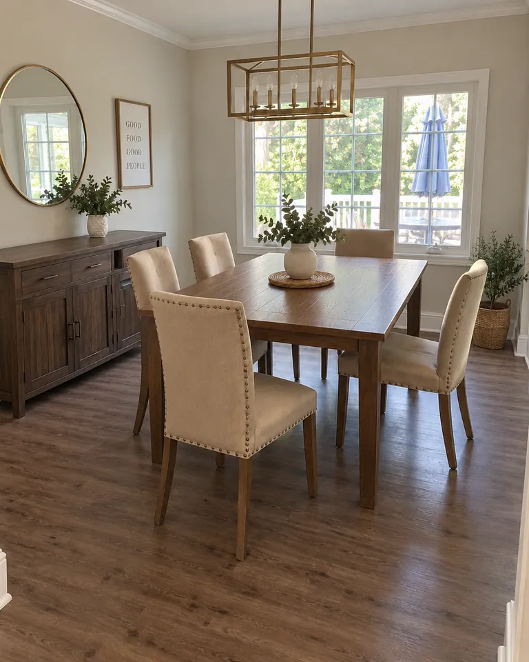 Dining room: After